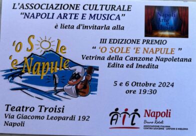 III Edizione Premio ‘O SOLE ‘E NAPULE